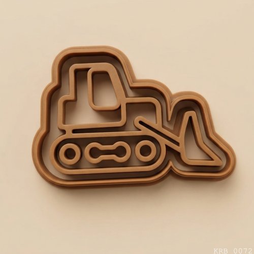 İş Makinesi Figürlü Hamur Şekillendirici Kurabiye Kalıbı Oyun Hamuru Kalıbı 8 cm