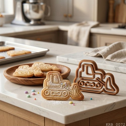 İş Makinesi Figürlü Hamur Şekillendirici Kurabiye Kalıbı Oyun Hamuru Kalıbı 8 cm