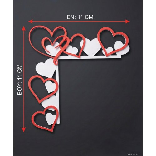 Kalp Desenli Anahtar Priz Dekoru