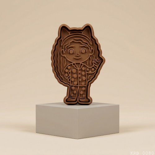 Kedi Kulaklı Kız Hamur Şekillendirici Kurabiye Kalıbı Oyun Hamuru Kalıbı 8 5 cm