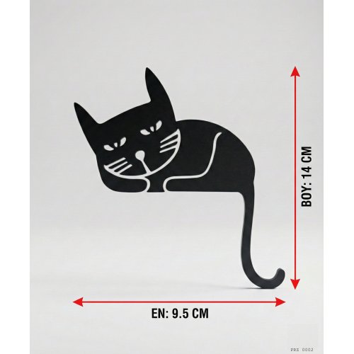 Kedi Silüet Anahtar Priz Dekoru