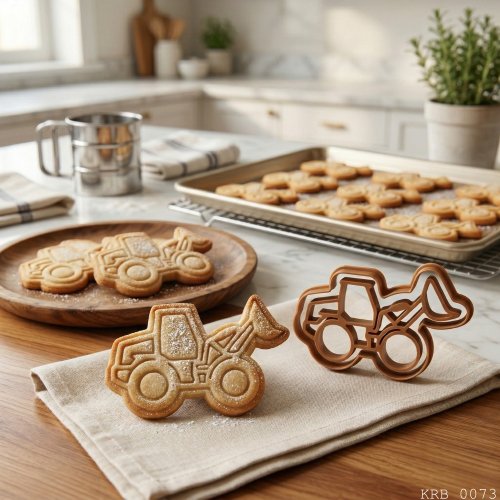 Kepçe İş Makinesi Hamur Şekillendirici Kurabiye Kalıbı Oyun Hamuru Kalıbı 8 cm