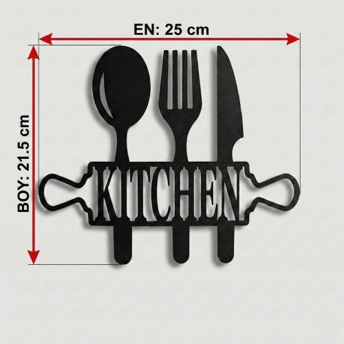 Kitchen Yazılı Mutfak Duvar Dekoru