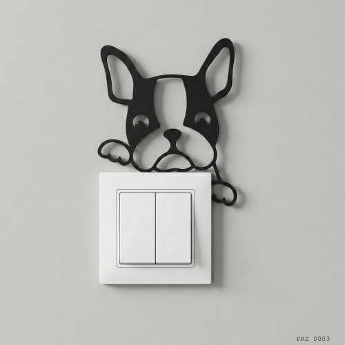 Köpek Figürlü Anahtar Priz Dekoru