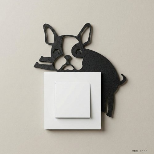 Köpek Silüet Anahtar Priz Dekoru