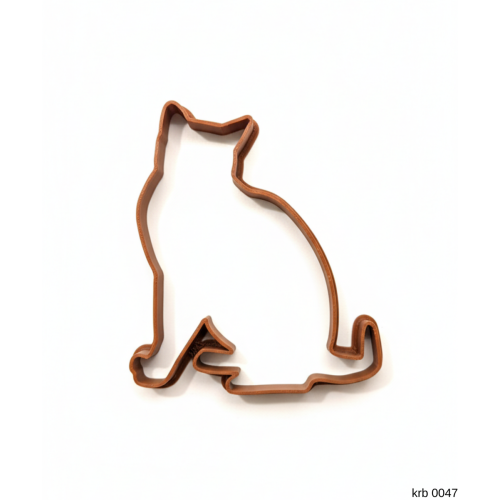 Kedi Figürlü Maxi Boy Kurabiye Kalıbı Hamur Kesici Şeker ve Oyun Hamuru İçin Tek  Parça