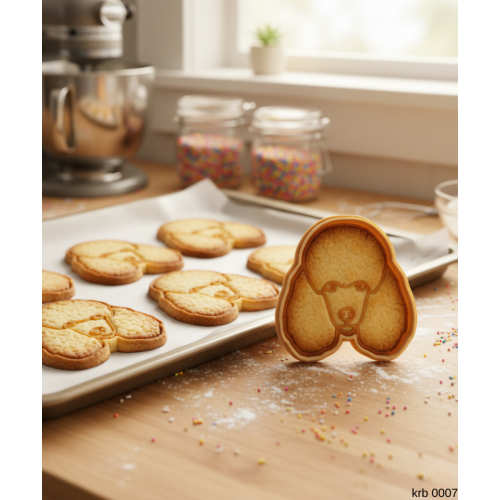 Poodle Kaniş Şekillendirici Kalıp Kurabiye Hamur Kesici Oyun ve Şeker Hamuru Seti
