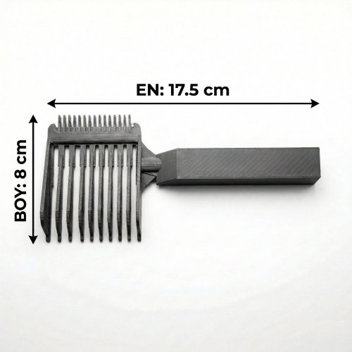 Saç Kesimi Şekillendirici Tarak Plastik Çift Taraflı Kademeli Düzgün Saç Kesme Tarağı