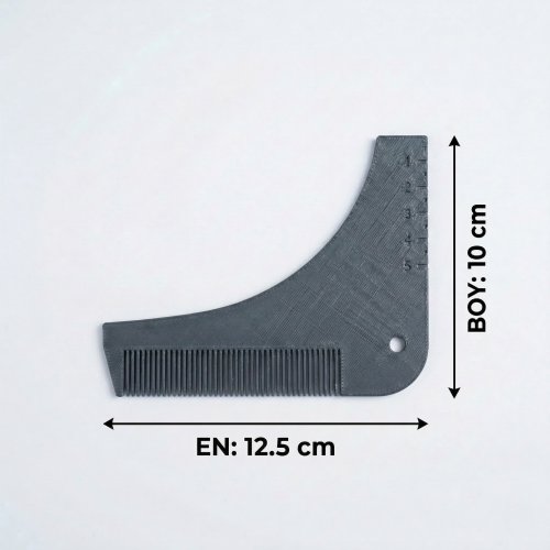 Sakal Şekillendirici Düzgün Sakal Kesme Tarağı Plastik Düzgün Sakal Kesme Şablonu C Sakal