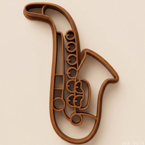 2Li Saksafon Figürlü Hamur Şekillendirici Kurabiye Kalıbı Oyun Hamuru Kalıbı 7 5 cm