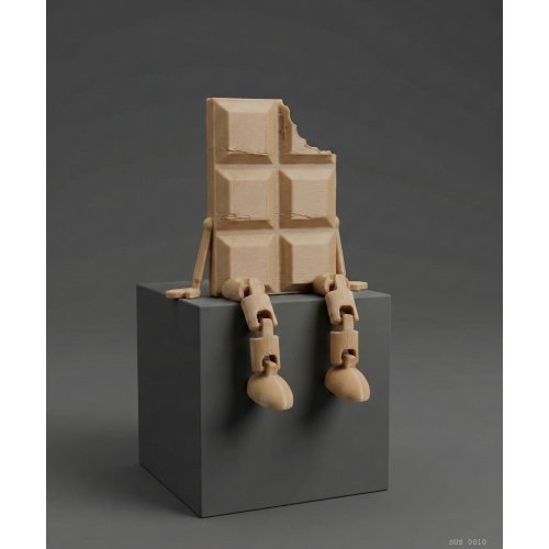 Sarkık Ayaklı Çikolata Dekor Biblo