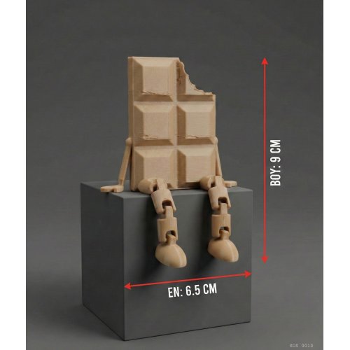 Sarkık Ayaklı Çikolata Dekor Biblo