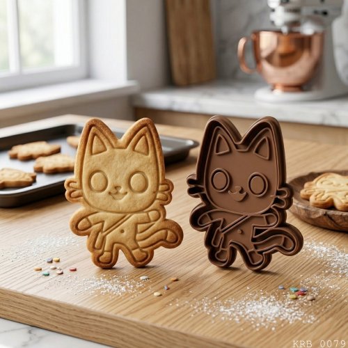 Sevimli Kahraman Kedi Kurabiye Kalıbı Oyun Hamuru Kalıbı 6 5 cm
