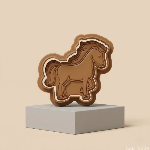 Sevimli Midilli Hamur Şekillendirici Kurabiye Kalıbı Oyun Hamuru Kalıbı 8 cm