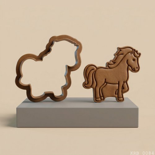 Sevimli Midilli Hamur Şekillendirici Kurabiye Kalıbı Oyun Hamuru Kalıbı 8 cm