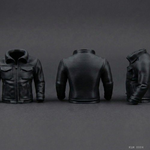 Siyah Fermuarlı Cepli Deri Ceket Formlu Kalemlik Masaüstü Plastik Düzenleyici