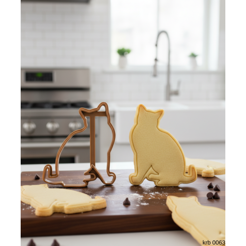 2Li Kedi Figürlü Mini Boy Kurabiye Kalıbı Hamur Kesici Şeker ve Oyun Hamuru İçin Tek  Parça