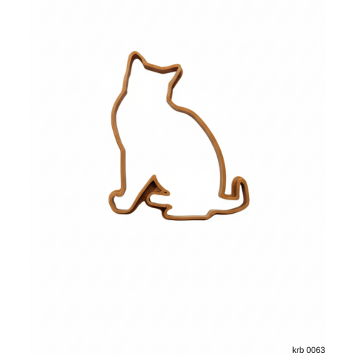 2Li Kedi Figürlü Mini Boy Kurabiye Kalıbı Hamur Kesici Şeker ve Oyun Hamuru İçin Tek  Parça