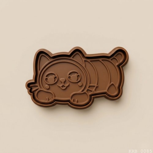 5Li Yatan Sevimli Kedi Hamur Şekillendirici Kurabiye Kalıbı Oyun Hamuru Kalıbı 7 cm