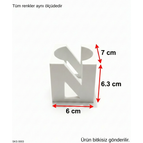 Yeşil Harf Şeklinde Mini Dekoratif Saksı  Kişiye Özel Baş Harf Tasarım Masaüstü Ofis Dekoru