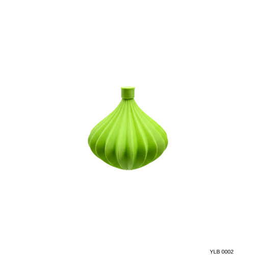 Yeşil Spiral Desenli Büyük Boy Dekoratif Yılbaşı Süsü